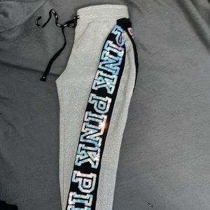 PINK bling jogger sweatpants